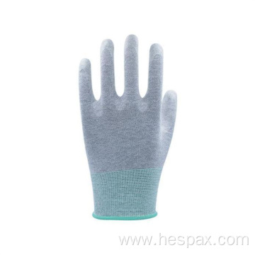 Hespax DMF Free PU Coating Gloves Wholesale Electronic